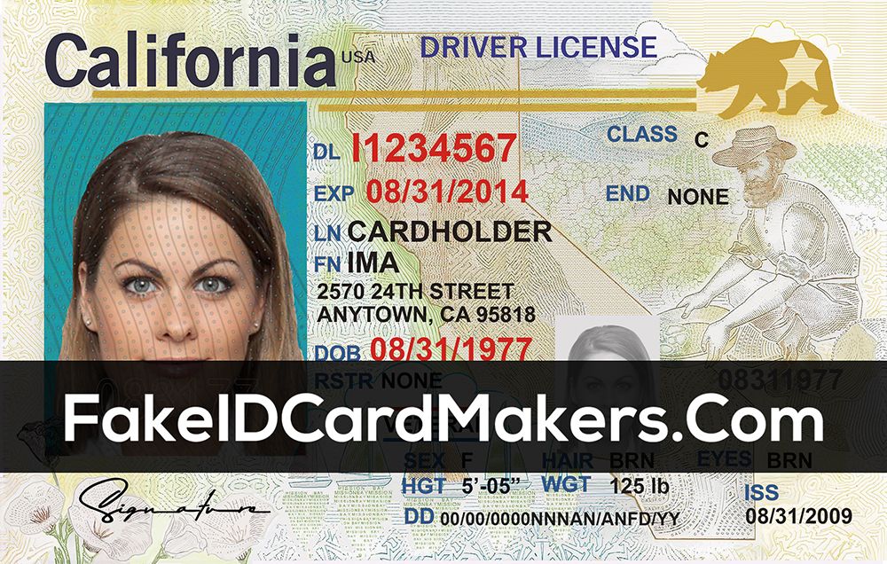 California V3 Drivers License Psd